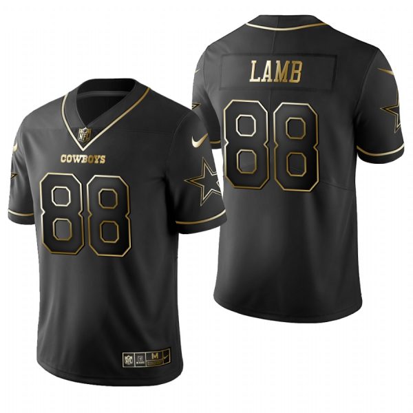 Dallas Cowboys CeeDee Lamb Black Golden Limited Jersey Dallas Cowboys CeeDee Lamb Black Golden Limited Jersey