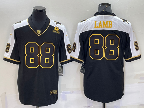 Dallas Cowboys CeeDee Lamb Thanksgiving Black Gold Limited Jersey Dallas Cowboys CeeDee Lamb Thanksgiving Black Gold Limited Jersey