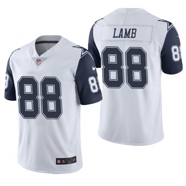 Dallas Cowboys CeeDee Lamb White Color Rush Limited Jersey Dallas Cowboys CeeDee Lamb White Color Rush Limited Jersey