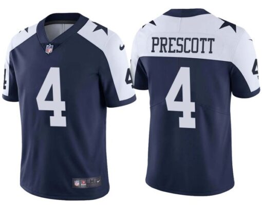 Dallas Cowboys Dak Prescott Navy Alternate Limited Jersey
