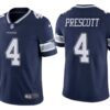 Dallas Cowboys Dak Prescott Gray Inverted Limited Jersey