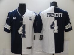 Dallas Cowboys Dak Prescott Split Navy White Limited Jersey
