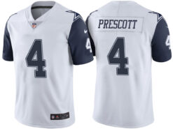 Dallas Cowboys Dak Prescott White Color Rush Limited Jersey