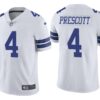 Dallas Cowboys Dak Prescott White Color Rush Limited Jersey