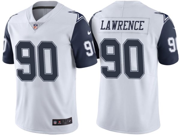 Dallas Cowboys Demarcus Lawrence White Color Rush Limited Jersey Dallas Cowboys Demarcus Lawrence White Color Rush Limited Jersey