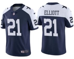 Dallas Cowboys Ezekiel Elliott Navy Alternate Limited Jersey