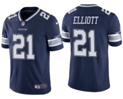 Dallas Cowboys Ezekiel Elliott Navy Limited Jersey
