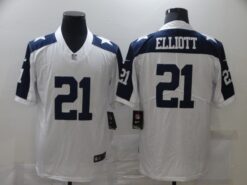 Dallas Cowboys Ezekiel Elliott Thanksgiving White Limited Jersey