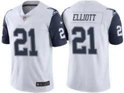 Dallas Cowboys Ezekiel Elliott White Color Rush Limited Jersey