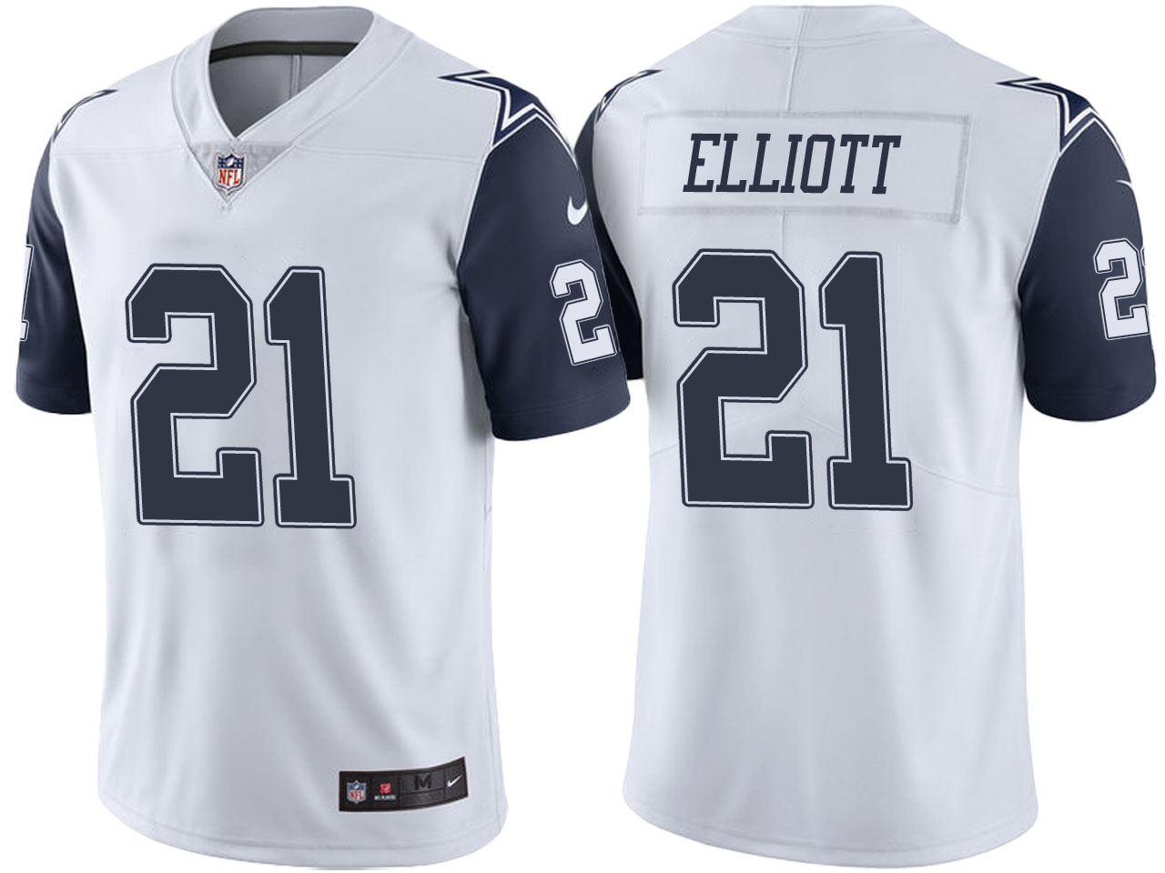 Dallas Cowboys Ezekiel Elliott White Color Rush Limited Jersey Dallas Cowboys Ezekiel Elliott White Color Rush Limited Jersey
