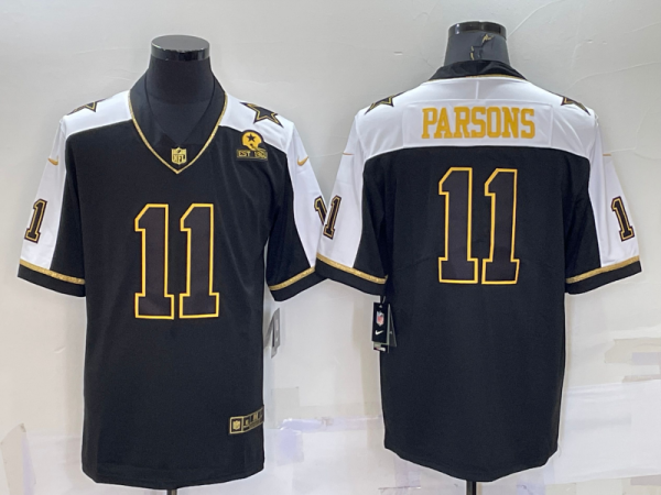 Dallas Cowboys Micah Parsons Thanksgiving Black Gold Limited Jersey Dallas Cowboys Micah Parsons Thanksgiving Black Gold Limited Jersey