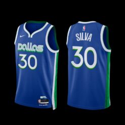 Dallas Mavericks Chris Silva 2022-23 City Edition Jersey Blue