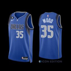 Dallas Mavericks Christian Wood 2022-23 Icon Edition Jersey Royal
