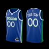 Dallas Mavericks Custom 2022-23 Statement Edition Jersey Navy