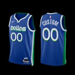 Dallas Mavericks Custom 2022-23 City Edition Jersey Blue