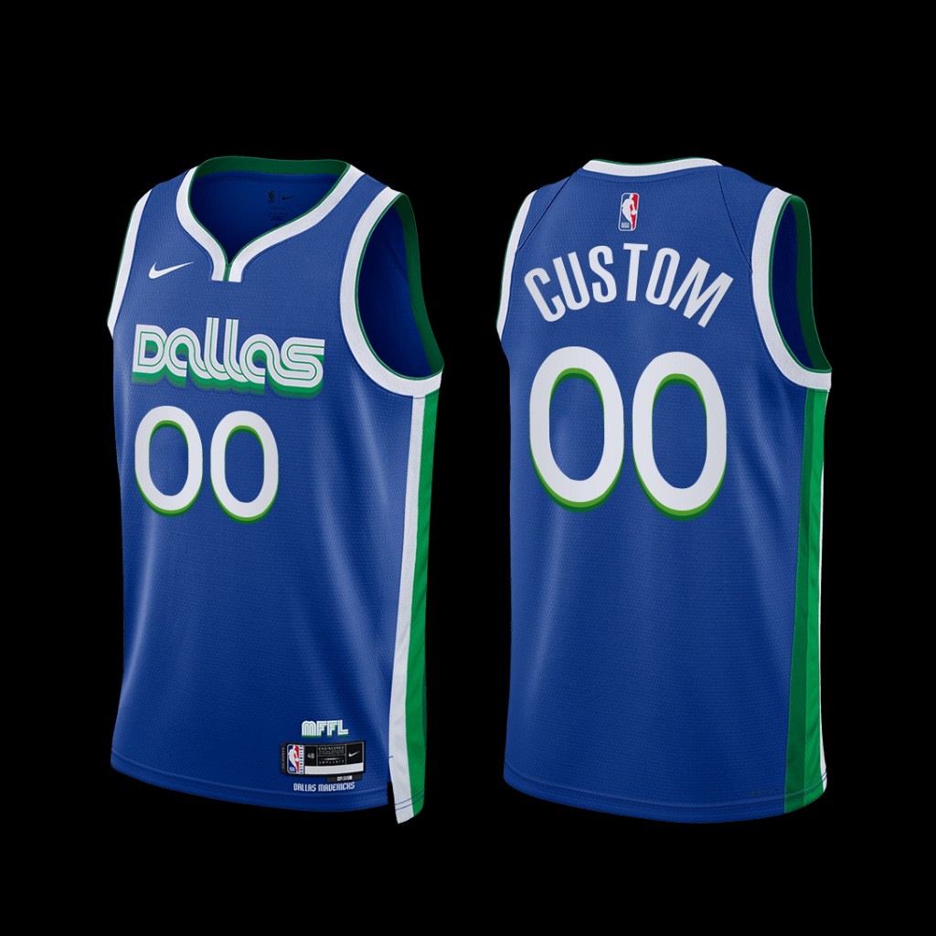 Dallas Mavericks Custom 2022-23 City Edition Jersey Blue Dallas Mavericks Custom 2022-23 City Edition Jersey Blue