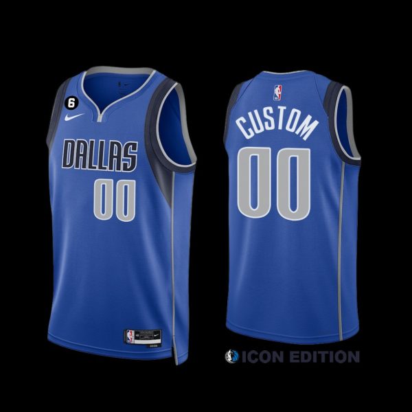 Dallas Mavericks Custom 2022-23 Icon Edition Jersey Royal Dallas Mavericks Custom 2022-23 Icon Edition Jersey Royal