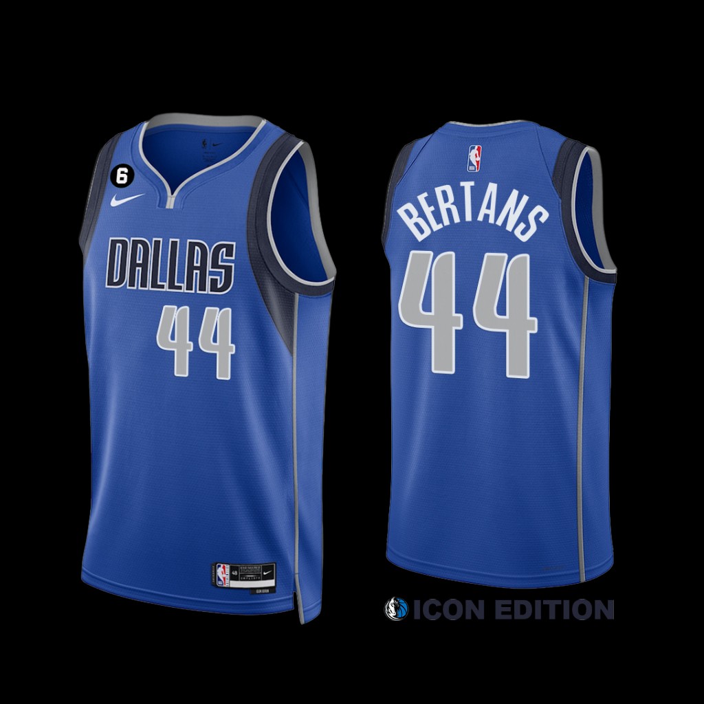 Dallas Mavericks Davis Bertans 2022-23 Icon Edition Jersey Royal Dallas Mavericks Davis Bertans 2022-23 Icon Edition Jersey Royal