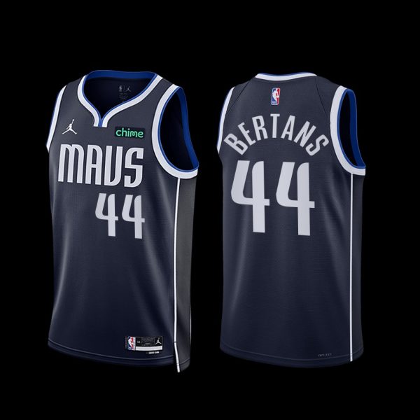Dallas Mavericks Davis Bertans 2022-23 Statement Edition Jersey Navy Dallas Mavericks Davis Bertans 2022-23 Statement Edition Jersey Navy