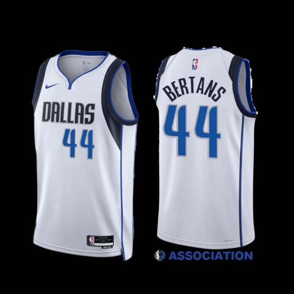 Dallas Mavericks Davis Bertans 2022-23 White Association Edition Jersey Dallas Mavericks Davis Bertans 2022-23 White Association Edition Jersey