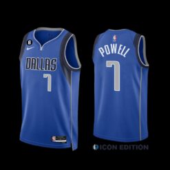 Dallas Mavericks Dwight Powell 2022-23 Icon Edition Jersey Royal