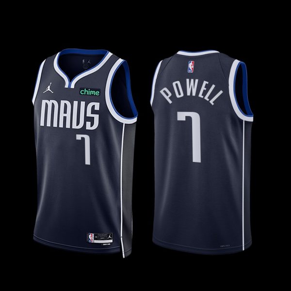 Dallas Mavericks Dwight Powell 2022-23 Statement Edition Jersey Navy Dallas Mavericks Dwight Powell 2022-23 Statement Edition Jersey Navy