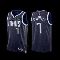 Dallas Mavericks Dwight Powell 2022-23 Statement Edition Jersey Navy