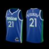 Dallas Mavericks Frank Ntilikina 2022-23 Icon Edition Jersey Royal