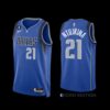Dallas Mavericks Frank Ntilikina 2022-23 Navy Statement Edition Jersey