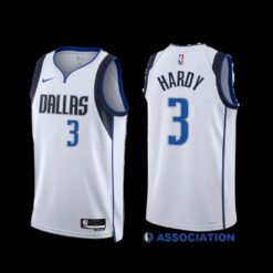 Dallas Mavericks Jaden Hardy 2022-23 White Association Edition Jersey