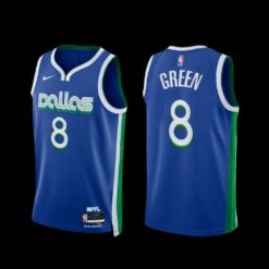 Dallas Mavericks Josh Green 2022-23 City Edition Jersey Blue