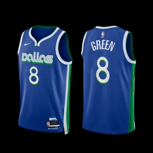 Dallas Mavericks Josh Green 2022-23 City Edition Jersey Blue