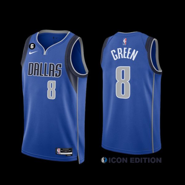 Dallas Mavericks Josh Green 2022-23 Icon Edition Jersey Royal Dallas Mavericks Josh Green 2022-23 Icon Edition Jersey Royal