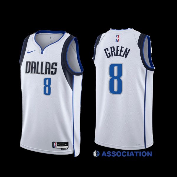 Dallas Mavericks Josh Green 2022-23 White Association Edition Jersey Dallas Mavericks Josh Green 2022-23 White Association Edition Jersey