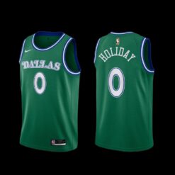 Dallas Mavericks Justin Holiday 2022-23 Classic Edition Jersey Green