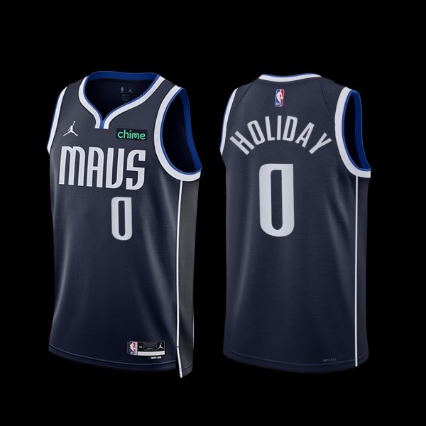 Dallas Mavericks Justin Holiday 2022-23 Statement Edition Jersey Navy Dallas Mavericks Justin Holiday 2022-23 Statement Edition Jersey Navy