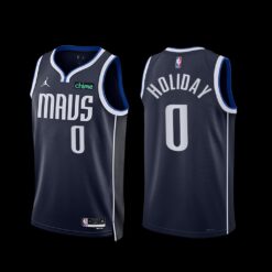 Dallas Mavericks Justin Holiday 2022-23 Statement Edition Jersey Navy
