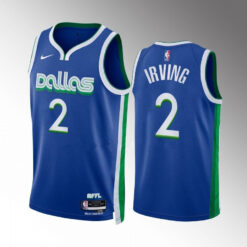 Dallas Mavericks Kyrie Irving 2022-23 Blue City Edition Jersey
