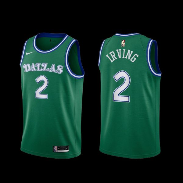 Dallas Mavericks Kyrie Irving 2022-23 Classic Edition Jersey Green Dallas Mavericks Kyrie Irving 2022-23 Classic Edition Jersey Green