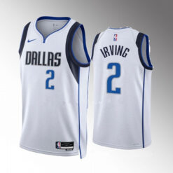 Dallas Mavericks Kyrie Irving White Association Edition Jersey