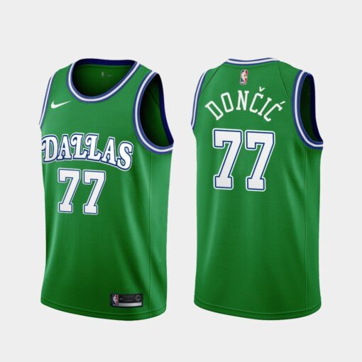 Dallas Mavericks Luka Doncic 2020 Classic Green Jersey