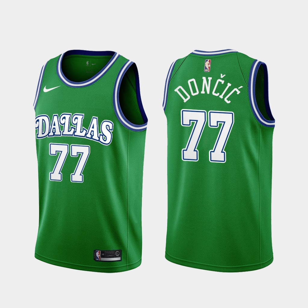 Dallas Mavericks Luka Doncic 2020 Classic Green Jersey Dallas Mavericks Luka Doncic 2020 Classic Green Jersey