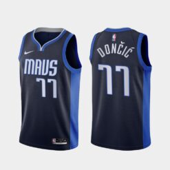 Dallas Mavericks Luka Doncic 2021 Earned Navy Jersey