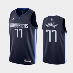 Dallas Mavericks Luka Doncic 2021 Navy Statement Jersey