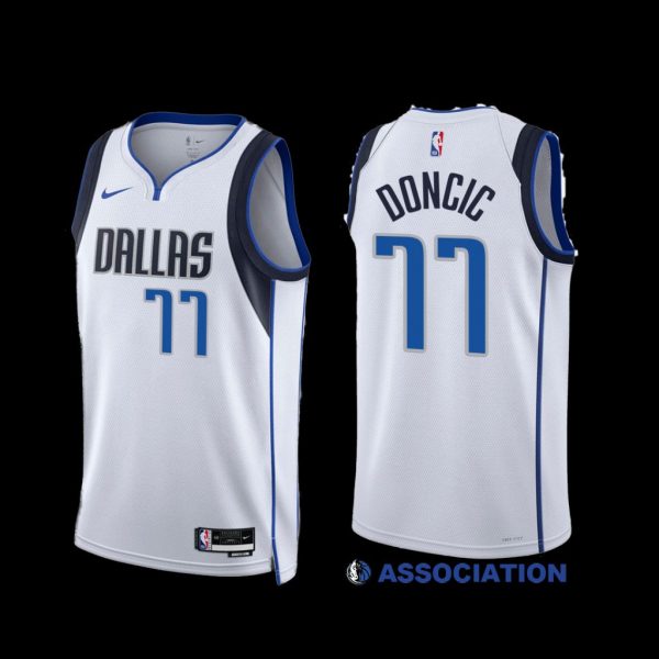 Dallas Mavericks Luka Doncic 2022-23 White Association Edition Jersey Dallas Mavericks Luka Doncic 2022-23 White Association Edition Jersey