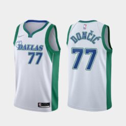 Dallas Mavericks Luka Doncic 2022 City Throwback White Jersey