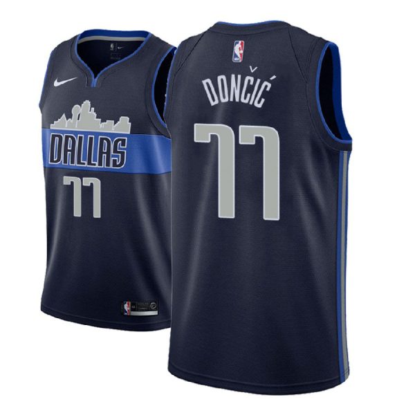 Dallas Mavericks Luka Doncic Navy Statement Jersey Dallas Mavericks Luka Doncic Navy Statement Jersey