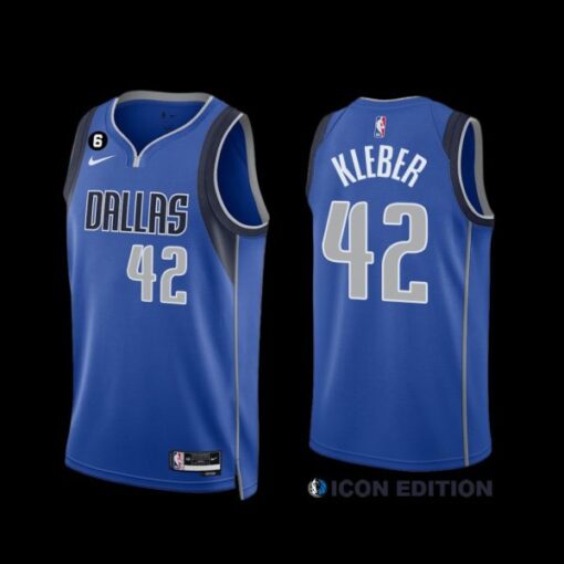 Dallas Mavericks Maxi Kleber 2022-23 Icon Edition Jersey Royal