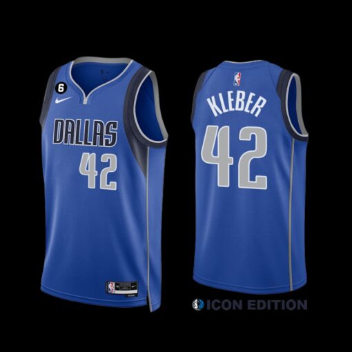 Dallas Mavericks Maxi Kleber 2022-23 Icon Edition Jersey Royal