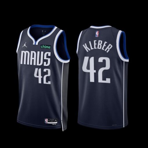 Dallas Mavericks Maxi Kleber 2022-23 Statement Edition Jersey Navy
